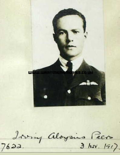 2Lt. Irving Aloysius Peers Royal Flying Corps 98 Squadron The Wartime ...