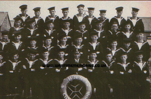 Sonny with the group he trained with on HMS Collingwood