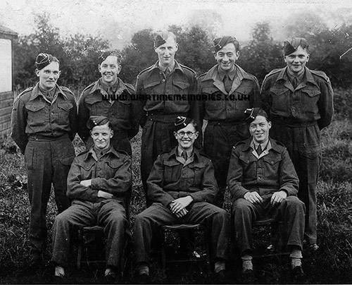 John Walker is in the middle of the back row, Catterick 1943